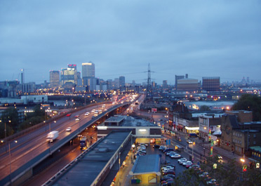 The view across Rathbourne Market