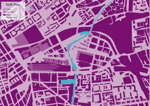 Nolli plan – public, semi-public and private spaces at King's Cross Central