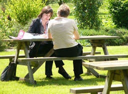 Participants Nathalie de Vries and Nerys Jones